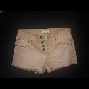 Free people acid wash jeans shorts